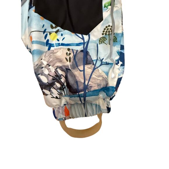 Reima baby down snowsuit bib size 9-12 months animal print - Picture 9 of 11